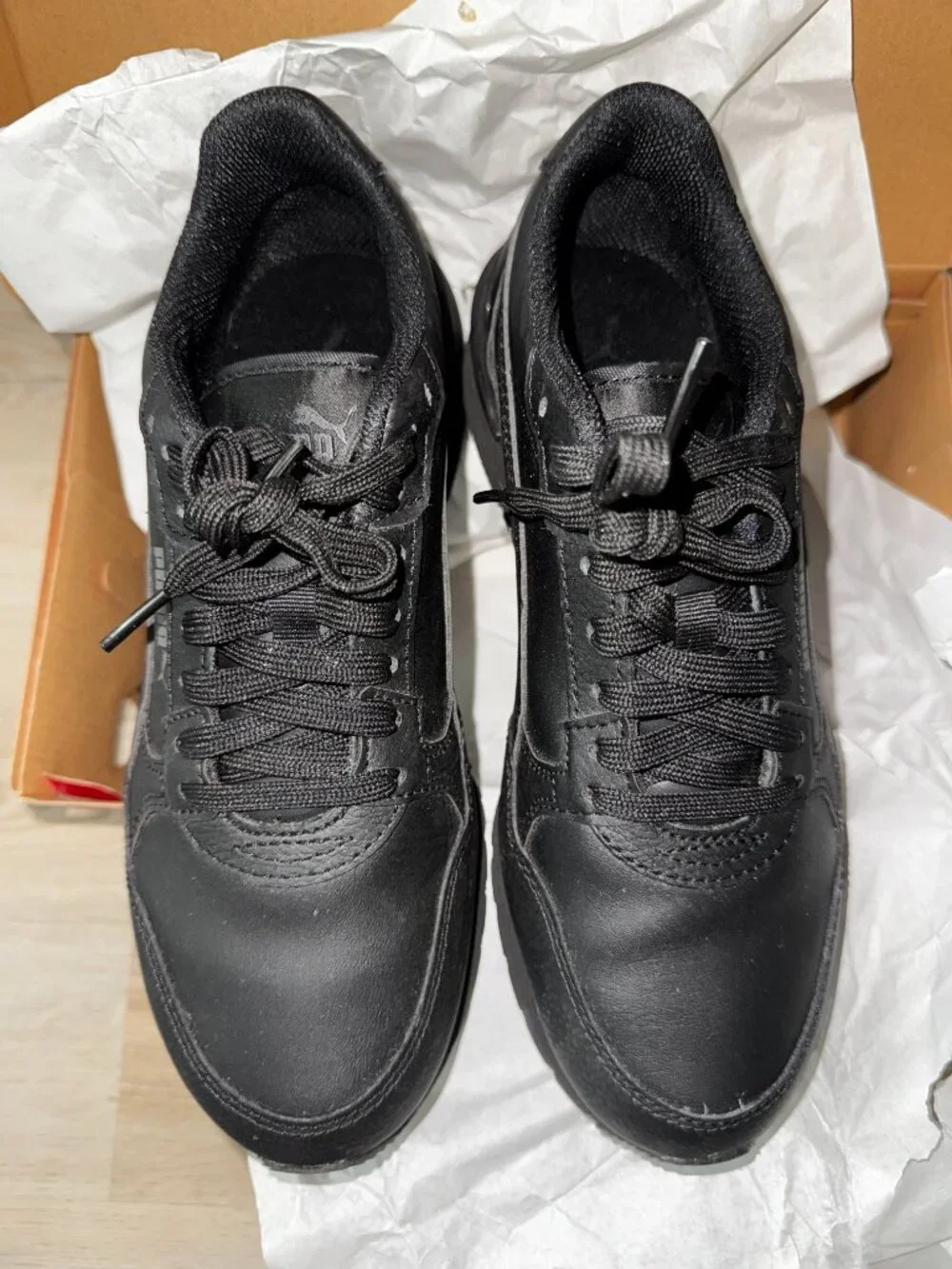 PUMA ST Runner V6 L Jr Black GS 5.5 SoftFoam+ Sneakers Youth 399736-01 Box